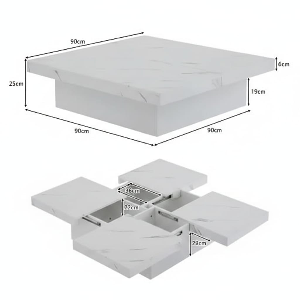 table basse carrée NorgSpace